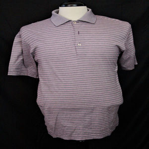 Peter Millar Mens Polo Shirt Size M Golf stripe